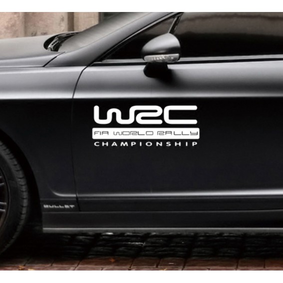 Logo decal tem xe thương hiệu WRC độc đáo,