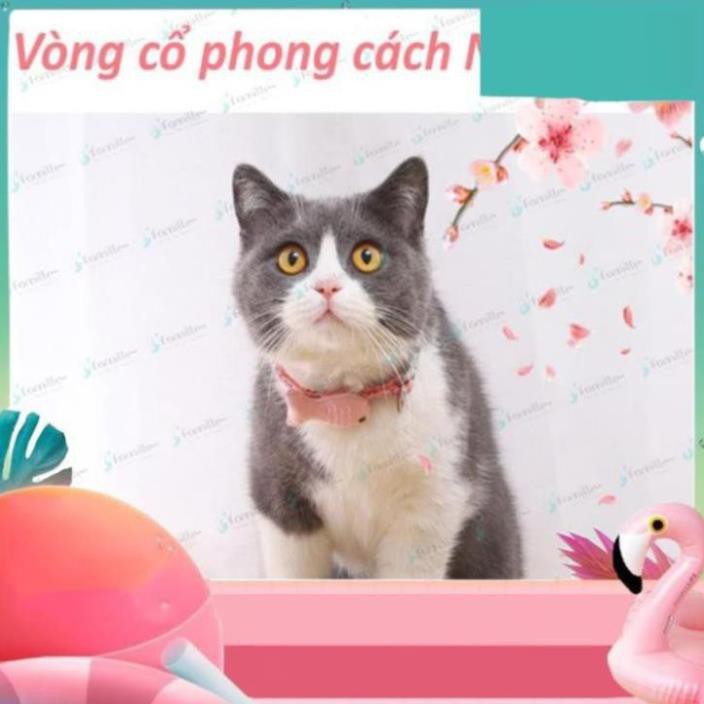 [LÀM ĐẸP]Vòng Cổ Gắn Cá, Dây Đeo Cho Mèo, Phong Cách Nhật Bản. Freesize. Sẵn 4 Màu Lựa Chọn. JFamille