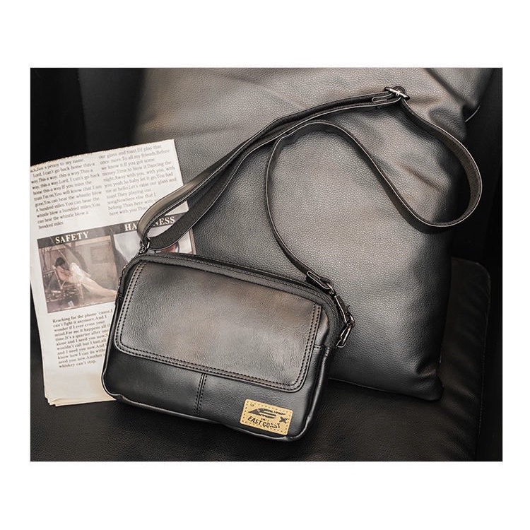 Túi da PU đeo chéo phong cách năng động trẻ trung cho nam