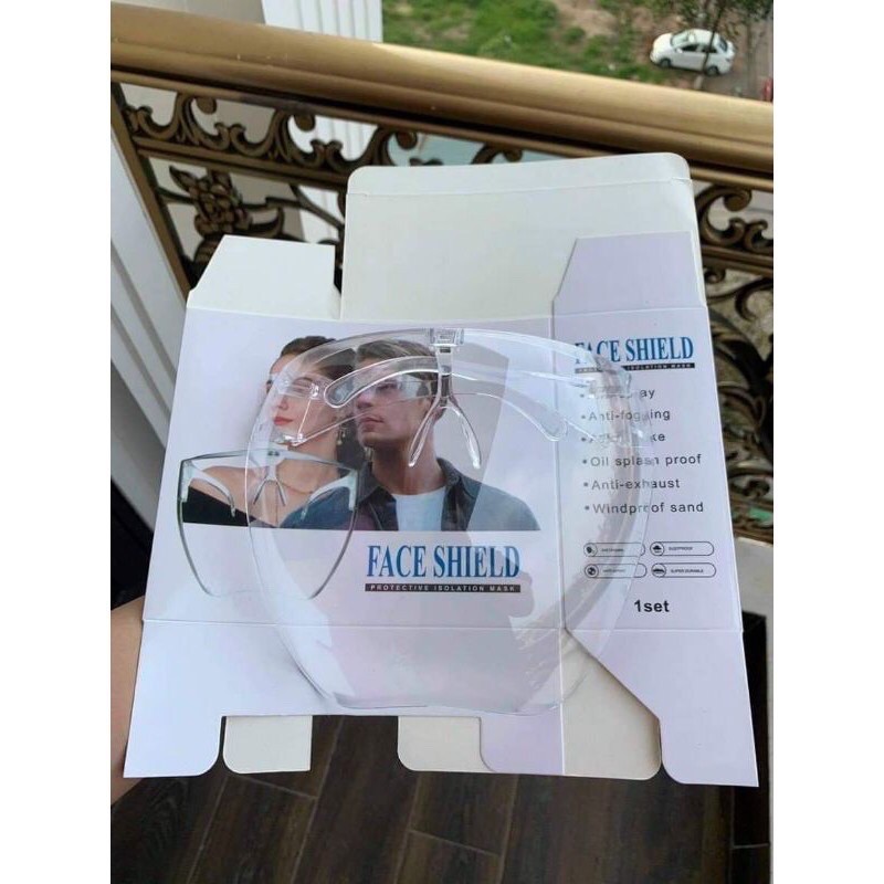 Kính Chống Giọt Bắn Phòng Dịch FACE SHIELD 🍀FREESHIP🍀 Kính bảo hộ che hết mặt - Best Chose | BigBuy360 - bigbuy360.vn