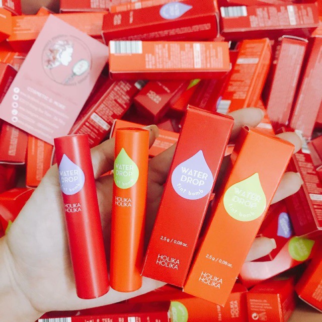 Son Tint Mát Lạnh Holika Holika Water Drop Tint Bomb 2,5g | BigBuy360 - bigbuy360.vn