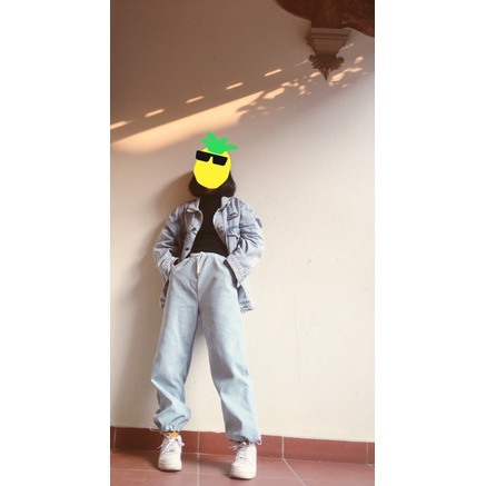 quần bom kaki nhung lót bông unisex