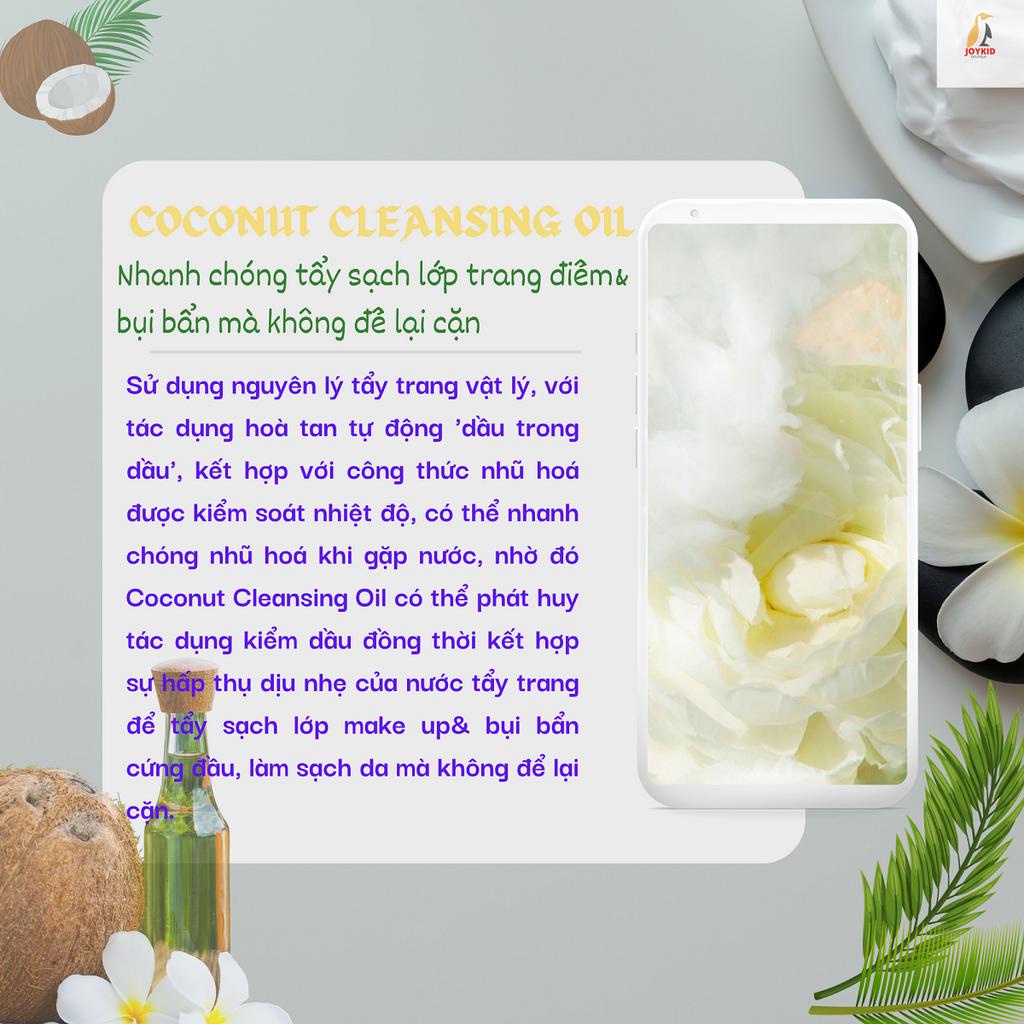 Dầu tẩy trang Treechada Coconut Cleasing Oil Thái Lan chiết xuất dầu dừa làm sạch sâu, dưỡng ẩm cho mọi loại da 100ml