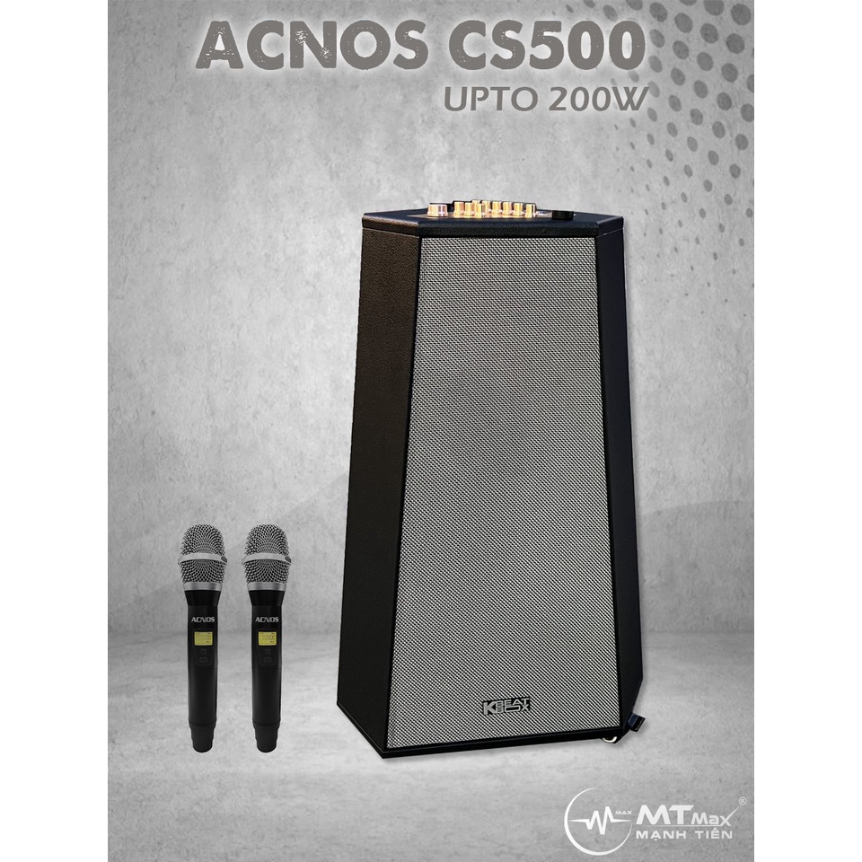 Loa tháp karaoke Acnos Cs500 - Mẫu loa 360 mới HOT nhất 2022. Âm thanh mạnh mẽ uy lực tiếng ca hay - di động thuận tiện