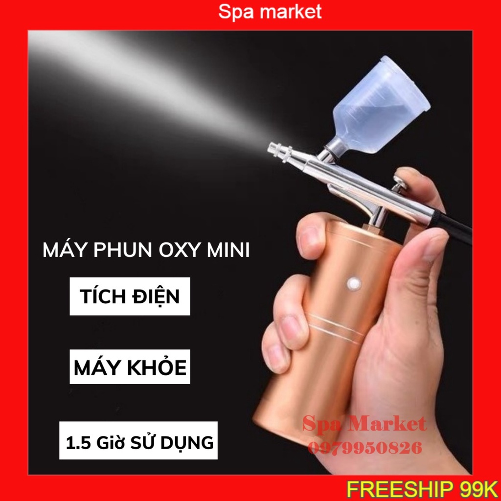 Máy phun oxi mini tích điện hàng chuẩn phun khỏe