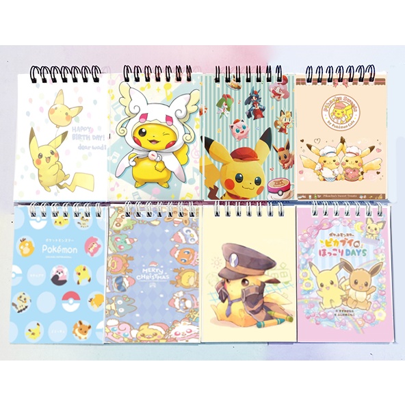 Sổ lò xo mini sanrio LXD48 chuột vàng A7 100 trang sổ note dễ thương
