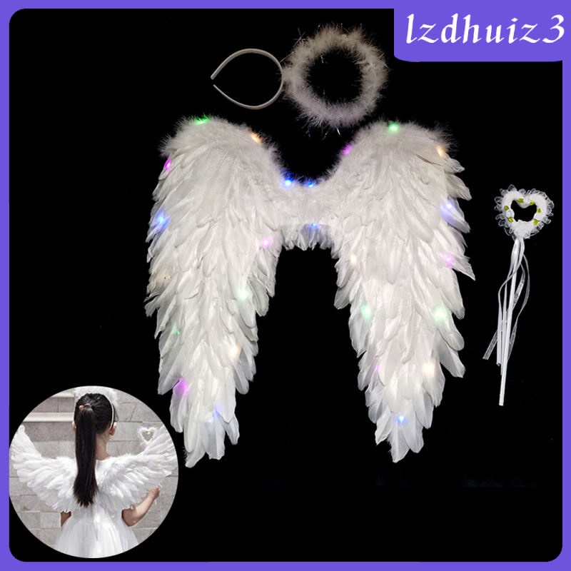 Cánh Thiên Thần Lông Vũ Hóa Trang Halloween / Giáng Sinh / Nhảy Múa / lzdhuiz3