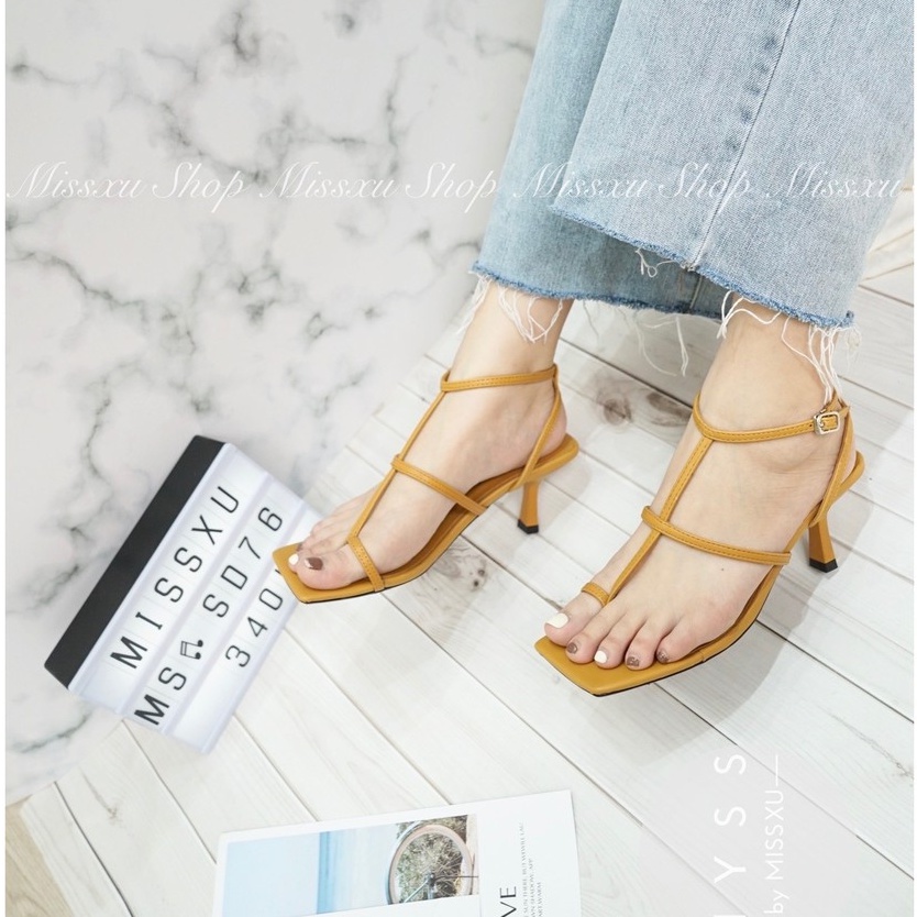 Giày sandal nữ chiến binh xỏ ngón 5cm thời trang MYSS - SD76