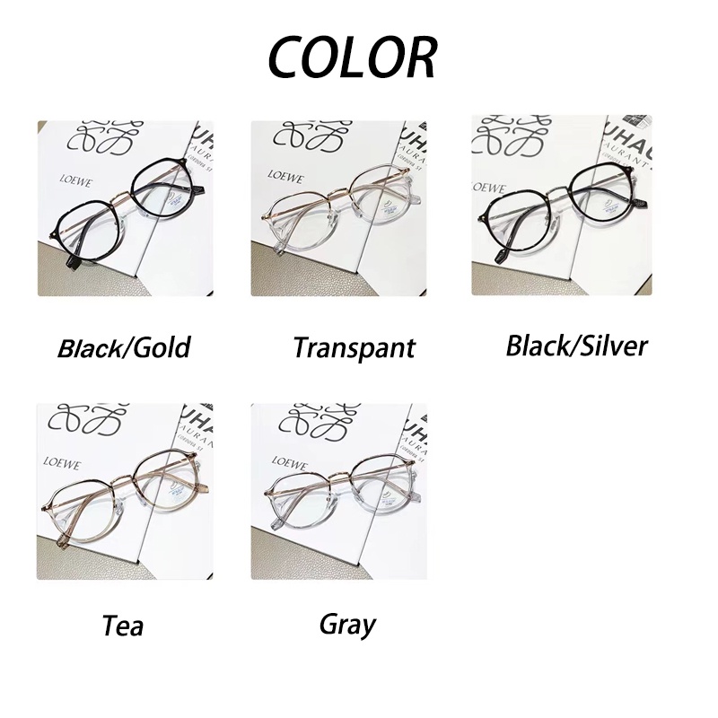 Kính TR90 Gọng Vuông Chống Bức Xạ Phong Cách Retro Thời Trang Cho Nữ