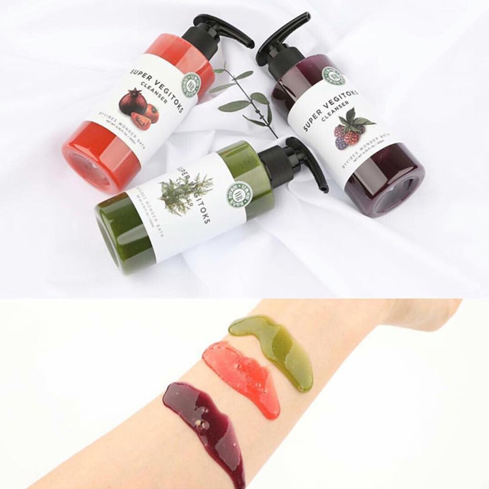 Sữa Rửa Mặt Rau Củ Thải Độc Super Vegitoks Cleanser Wonder Bath 300ml | BigBuy360 - bigbuy360.vn