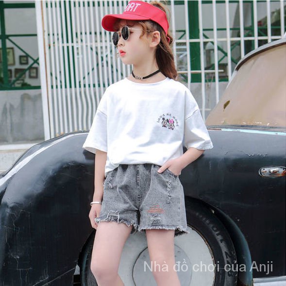 95% Cotton Kids Girls Shirts Women Shirt Summer Short Sleeve Children Kids Tide Jacket