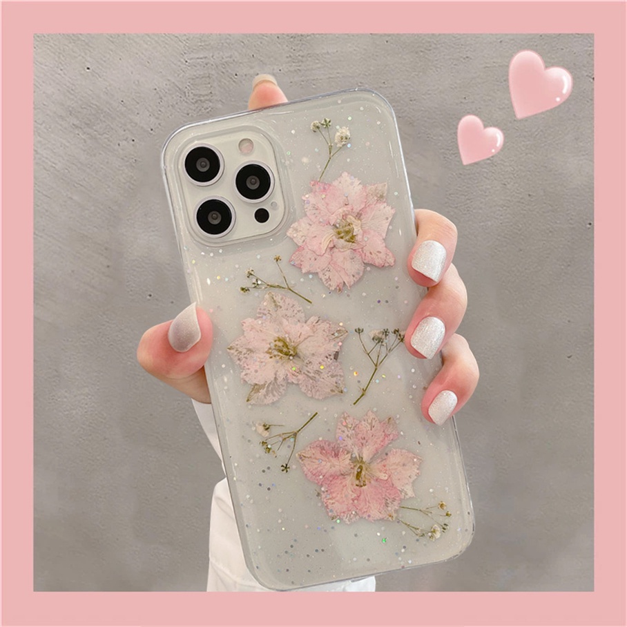 Ốp Điện Thoại Mềm Trong Suốt Họa Tiết Hoa Cho For iPhone 13 12 11 Pro Max X XR Xs Max 8 7 6 6s Plus SE 2020