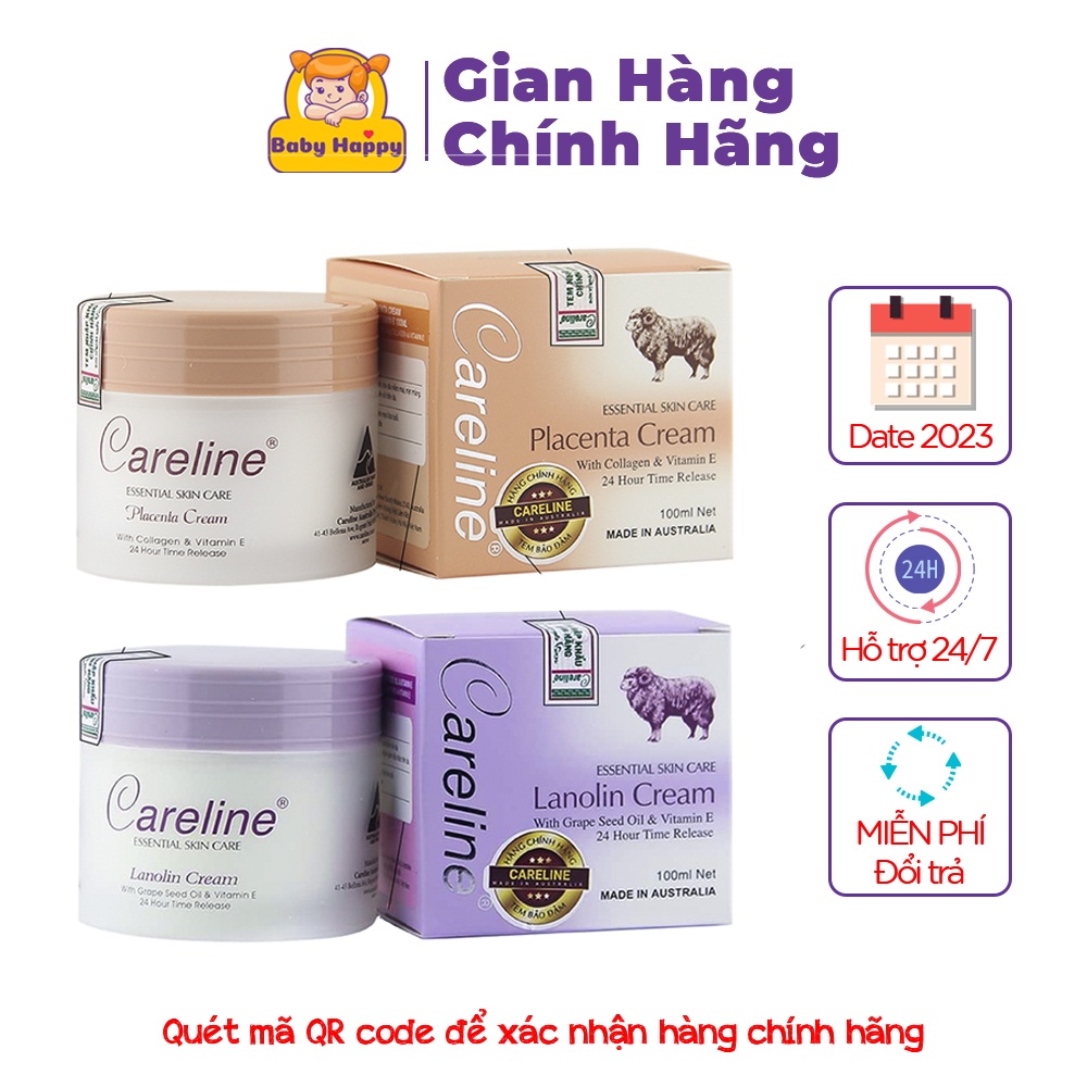 Kem Nhau Thai Cừu Careline Placenta Úc 100ml