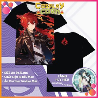 Áo Phông Genshin Impact chất liệu cotton đa dạng mẫu mã , đủ size - Áo phông in chìm bền màu unisex Corn.cosplay.shop