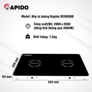 Bếp Từ Rapido RI3000KB