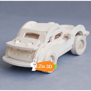 Mô hình lắp ráp gỗ 3D ô tô Porcher