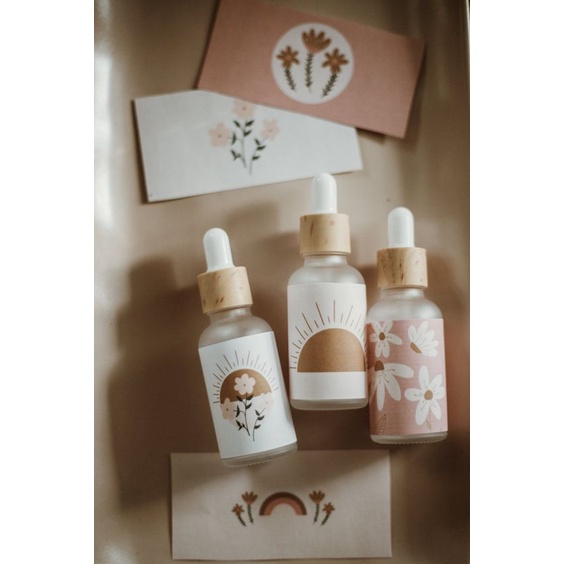 Tem Nhựa Dán Chai Serum Thuỷ Tinh Siêu Dính Bền Chắc Thiết Kế Theo Yêu Cầu Giao Hàng Nhanh - Xưởng In MoPh