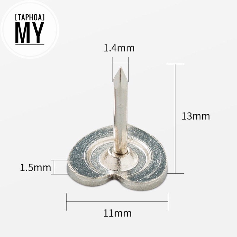 Pin bảng ghim bảng ghim giấy trang trí, gắn ghi chú hình Trái Tim Ngôi Sao