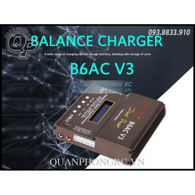 Bộ sạc cân bằng nâng cấp iMAX B6AC V3 80W LiHV / LiOn / LiPo / LiFe / NiCd / NiMH