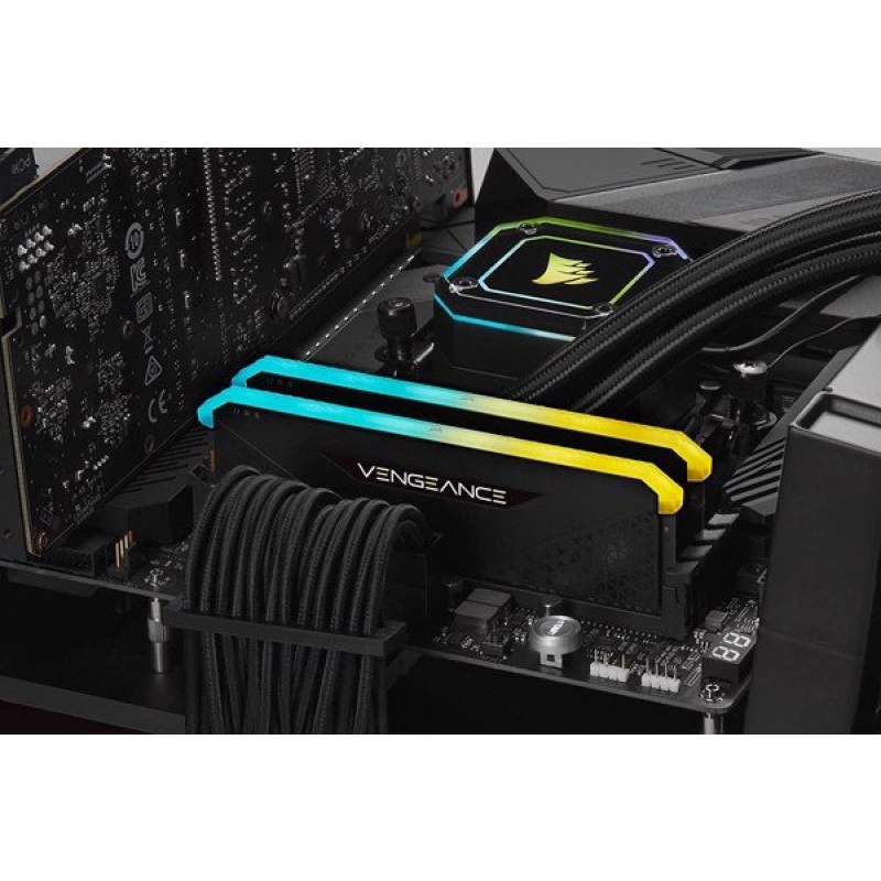 Ram PC Corsair Vengeance RS RGB 16GB (2x8GB) DDR4 3600MHz (CMG16GX4M2D3600C18)