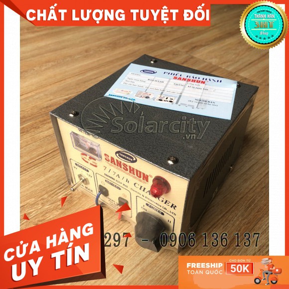 3HT - MÁY SẠC BÌNH ẮC QUY 6V/12V SANSHUN 7A- THANH HAN