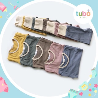 Bộ quần áo dài tay len gân chính hãng Minkymom cho bé