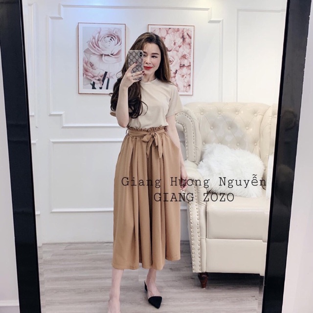 Sét áo pull + quần ống rộng