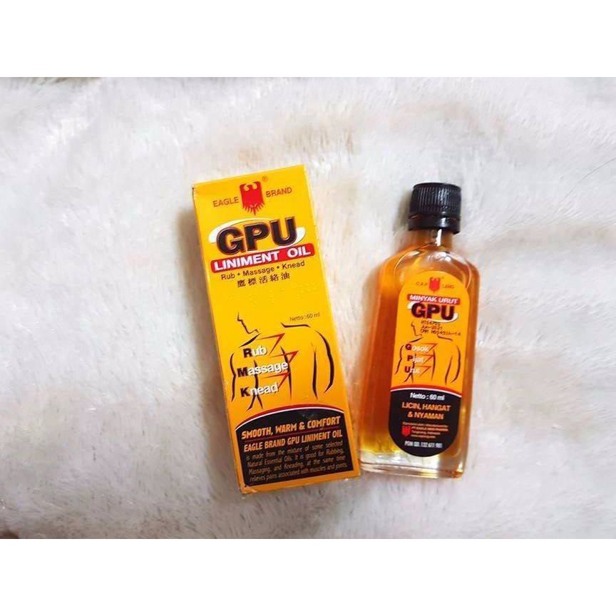 Dầu gừng xoa bóp GPU Liniment Oil Indonesia 60ml