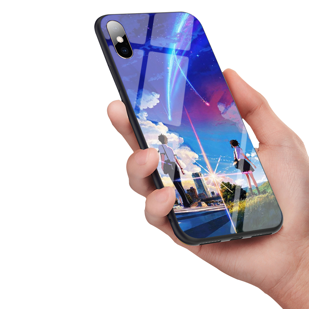 Q110 Your name anime design iPhone SE 6 6s 7 8 Plus Xs 11 Pro Max X XR Tempered glass Soft Case | BigBuy360 - bigbuy360.vn