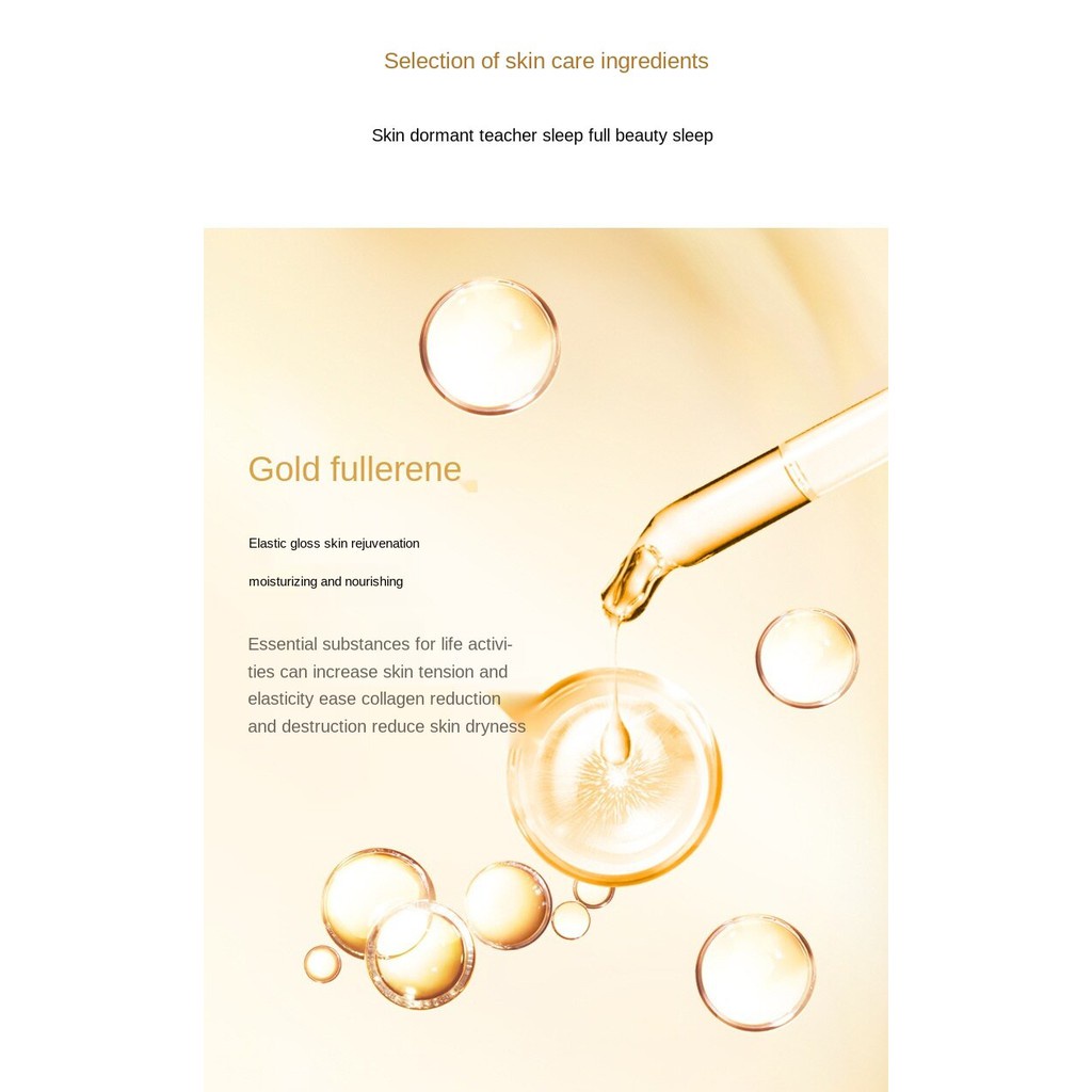 Mặt nạ ngủ tinh chất vàng Gold Fullerene HIH dưỡng ẩm làm trắng mịn da - Glow VN | BigBuy360 - bigbuy360.vn