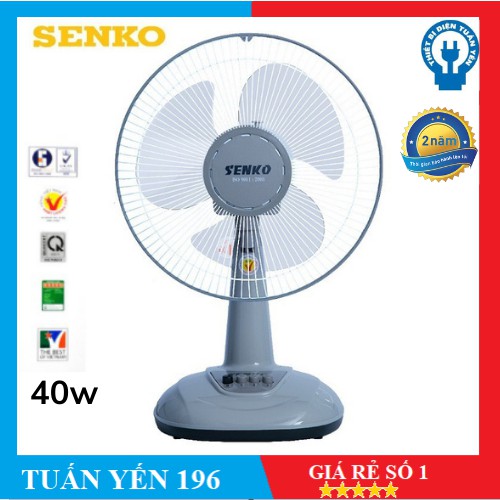 [Giao Hỏa Tốc Trong Ngày] Quạt bàn Senko sang trọng cao cấp B1216/B113 - Hàng Chính Hãng