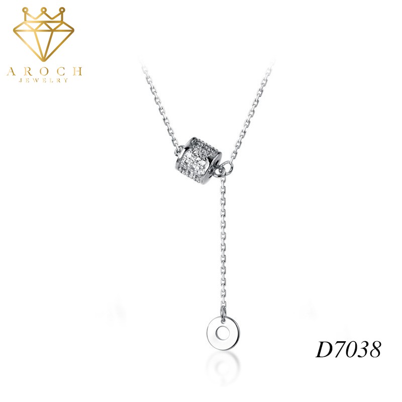 Dây chuyền bạc Ý s925 vòng eo nhỏ thả dài D7038 - AROCH Jewelry