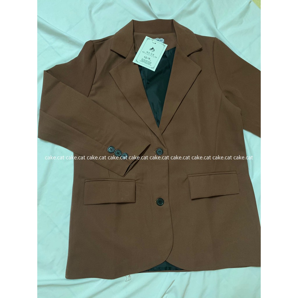 [VIDEO ẢNH THẬT] Áo Blazer suông Hàn Quốc TRƠN
