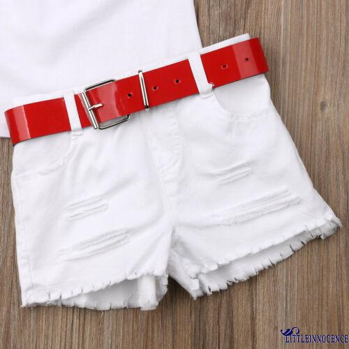 Bộ áo trễ vai + quần short jean thời trang dễ thương cho bé gái