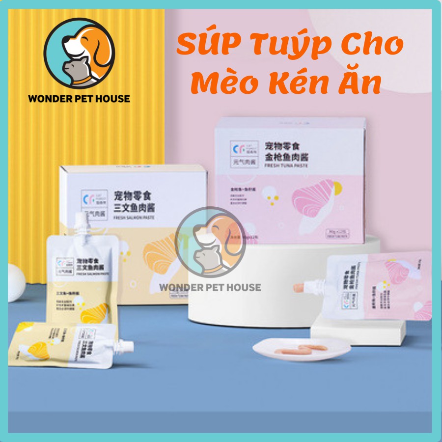 Súp thưởng tuýp CAT FOREST 80g cho mèo thơm ngon tiết kiệm