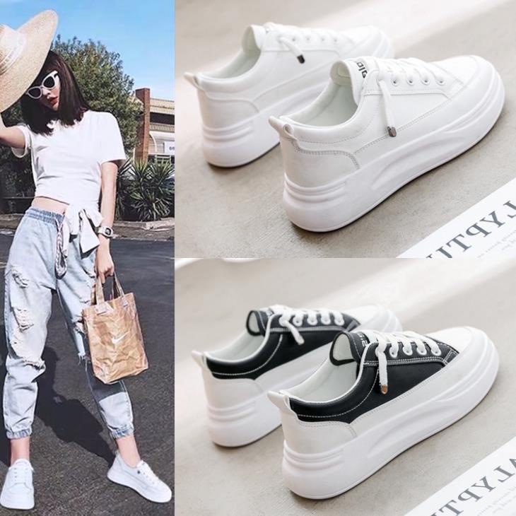 Giày bata nữ thể thao cổ cao thời trang phong cách Hàn Quốc 🍈