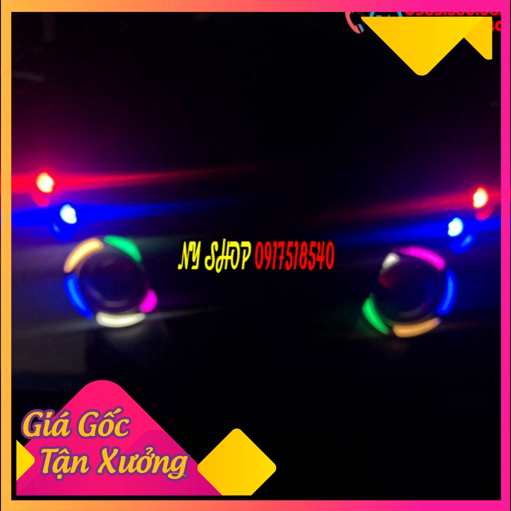 BỘ ĐÈN MẮT CÚ 7 MÀU - WINNER 150 (1 BỘ GỒM KHUÔN + 2 BÓNG U7 + 4 LED CÚC ÁO). (Ảnh Sp thật)