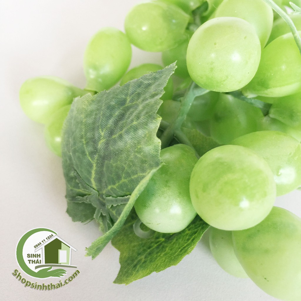 Chùm quả nho giả màu xanh - trái cây giả cao cấp