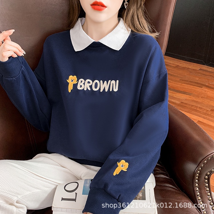 Áo nỉ thu đông dành cho bé gái 14-45kg BROWN sang chảnh cá tính, chất dày dặn,ấm áp có 3 màu lựa chọn.BROWN68