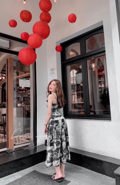 Đầm loang 2 dây | BigBuy360 - bigbuy360.vn