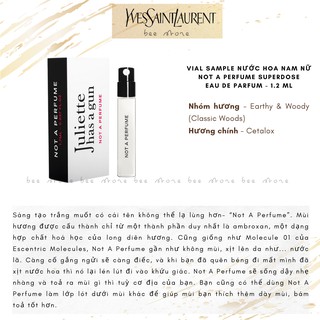 Juliette Has A Gun Not A Perfume EDP - Vial Sample mẫu thử nước hoa