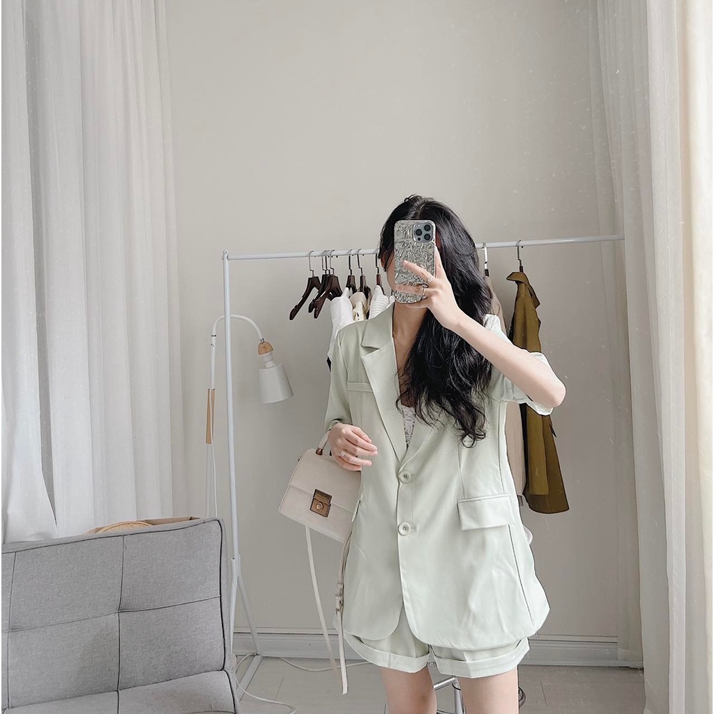 Set blazer 2 lớp đệm vai loại 1 Samhyewear | BigBuy360 - bigbuy360.vn