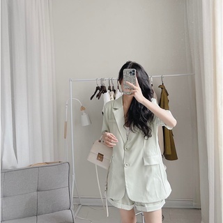 Set blazer 2 lớp đệm vai loại 1 Samhyewear