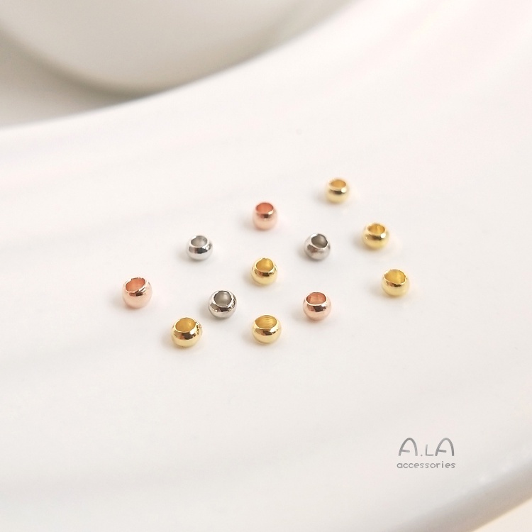 Set 100 Nút Khóa Đồng 18K Nhiều Màu Sắc Dùng Làm Trang Sức Thủ Công DIY