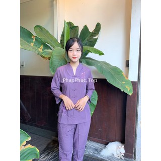 Đồ lam đi chùa, đồ phật tử cổ tim nút thắt