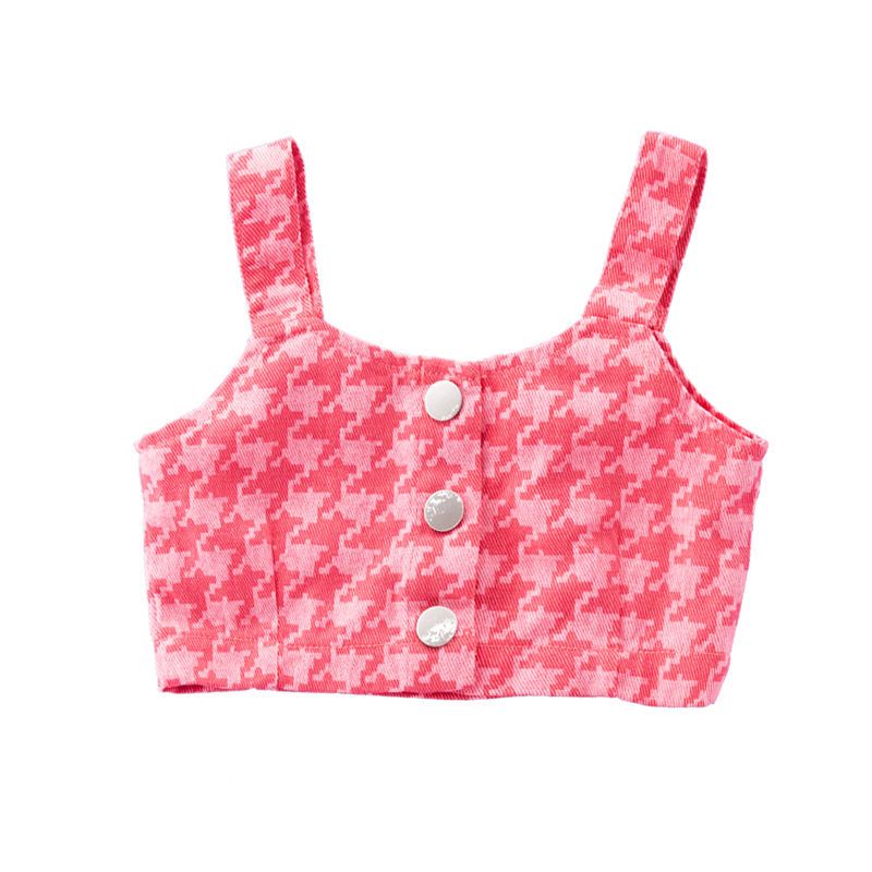 Set Áo Váy Yếm 5 Món Dáng Rộng Thoải Mái Phong Cách Đường Phố Phương Tây Thời Trang Mùa Hè Cho Bé Gái