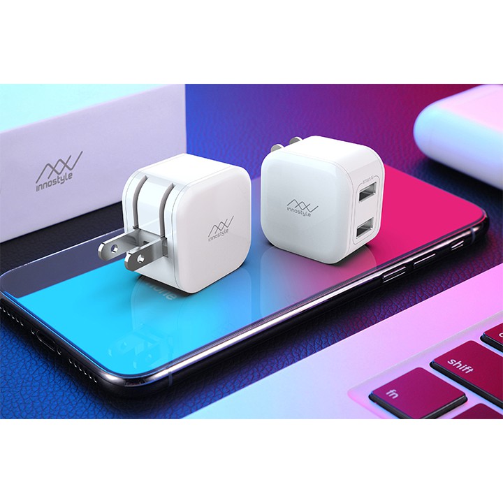 [Nhỏ Gọn] Sạc Innostyle Minigo 2 USB-A 12W Smart Charging AI ICI2SA - Follow HIBUCENTER Giảm 5%