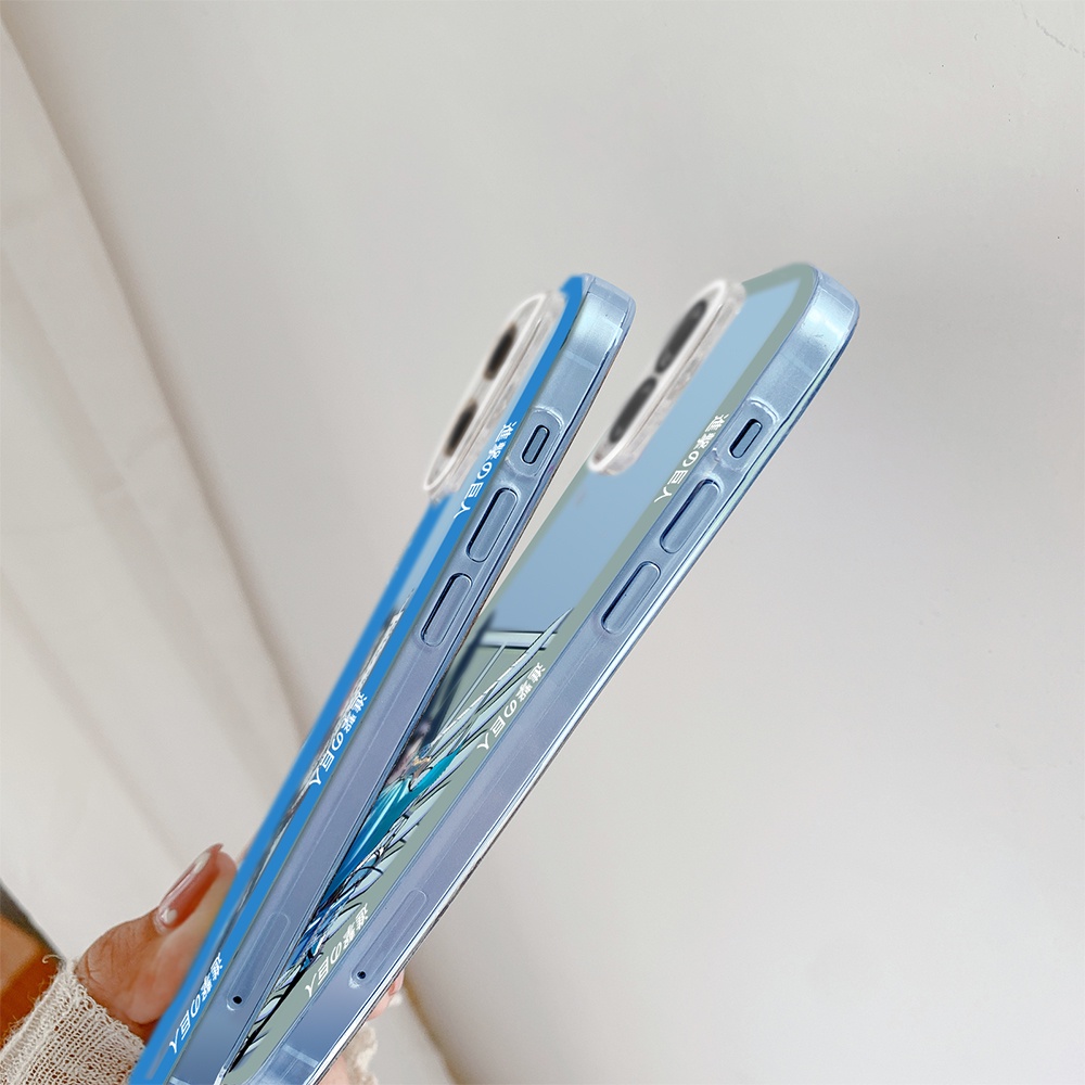 Ốp điện thoại silicone viền màu họa tiết Attack on Titan thích hợp cho iPhone 13 Pro Max 11 12 iphone SE 2022 7 8 Plus