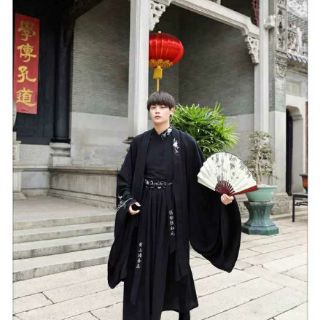 Hán phục đôi Set 6 - Tàng Long Hắc Y (Hán phục nam + nữ)