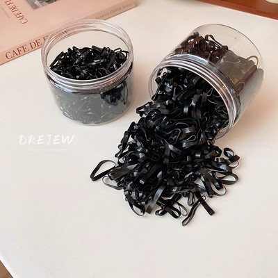 DREJEW Hộp dây buộc tóc cao su dày dặn co giãn tốt dùng một lần